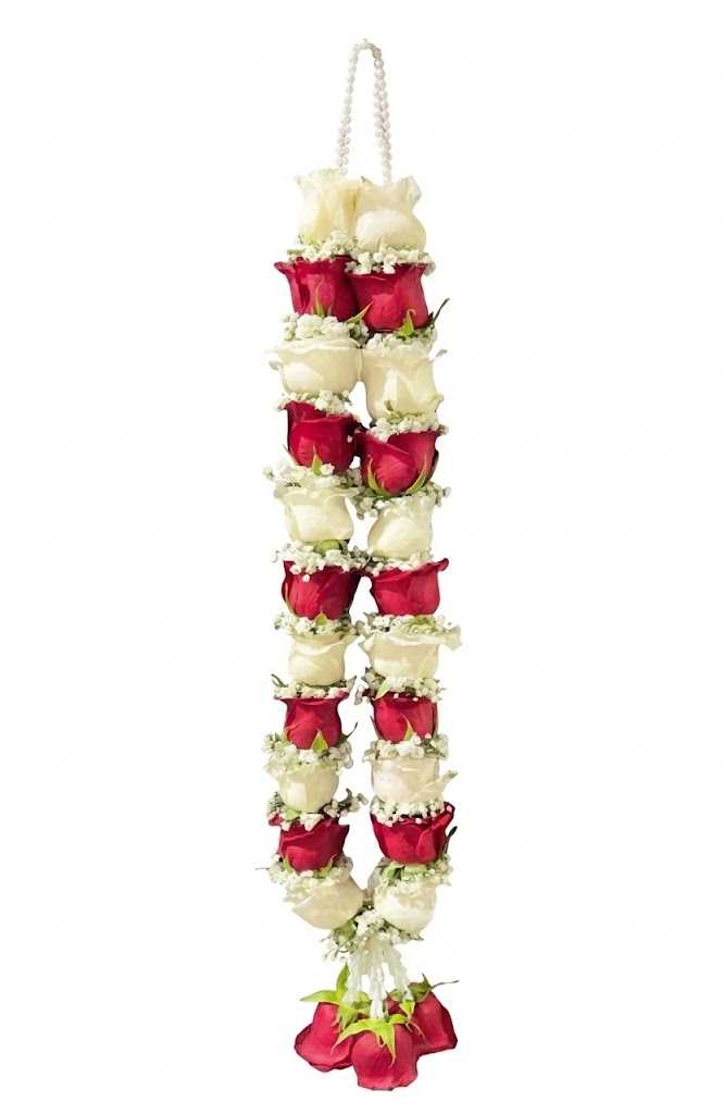 Full Rose Baby's Breath Garland